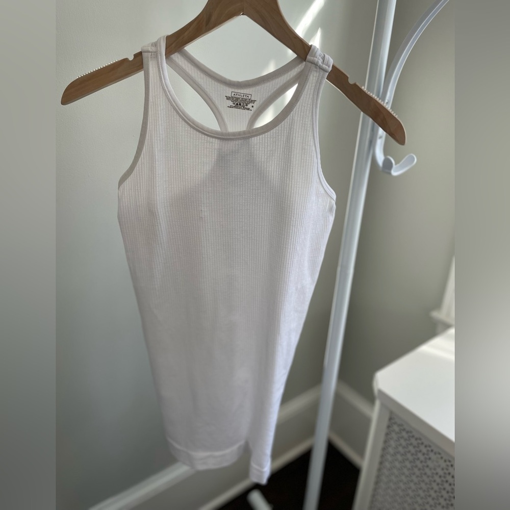 Athleta racer back white tank